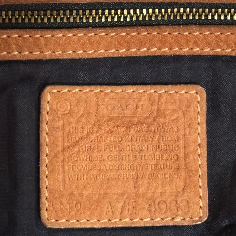 Vintage Coach Sonoma Nubuc Small Bucket Zip Bag From 1997 - Picture 13 of 14